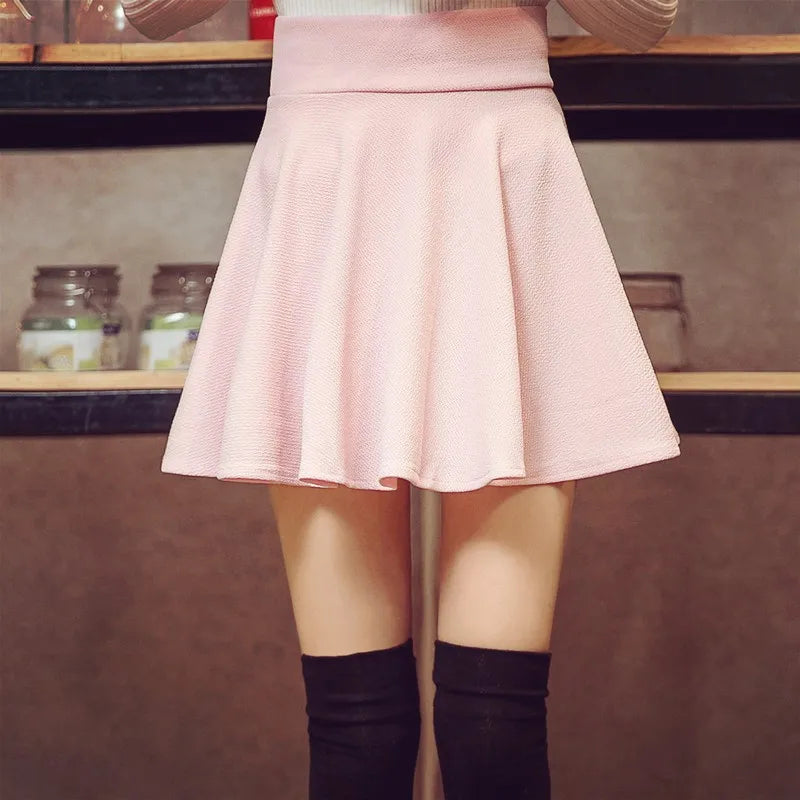 New Summer Women's Skirts  Sexy Girl Mini Elastic Pleated Skirt for Female JYF Brand