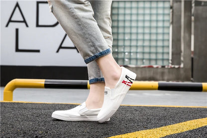 Casual Sneakers White Canvas Shoes