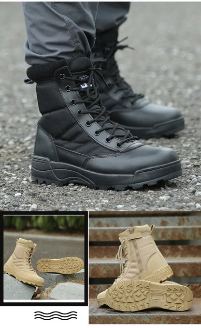 Army Boots Outdoor Hiking Boots Ankle Work Safty Shoes