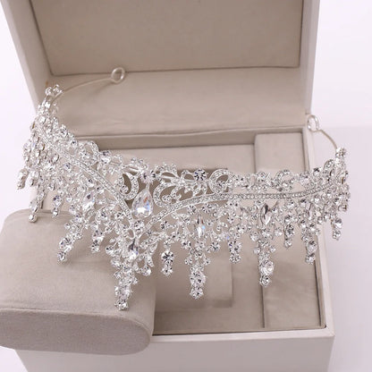 Gorgeous Silver Color Crystal Bridal Jewelry Sets