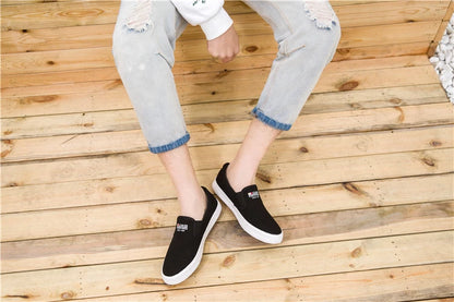 Casual Sneakers White Canvas Shoes