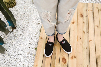 Casual Sneakers White Canvas Shoes