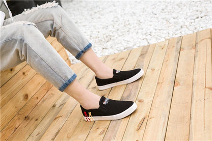 Casual Sneakers White Canvas Shoes