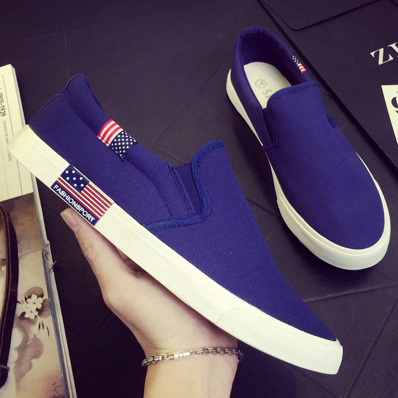 Casual Sneakers White Canvas Shoes