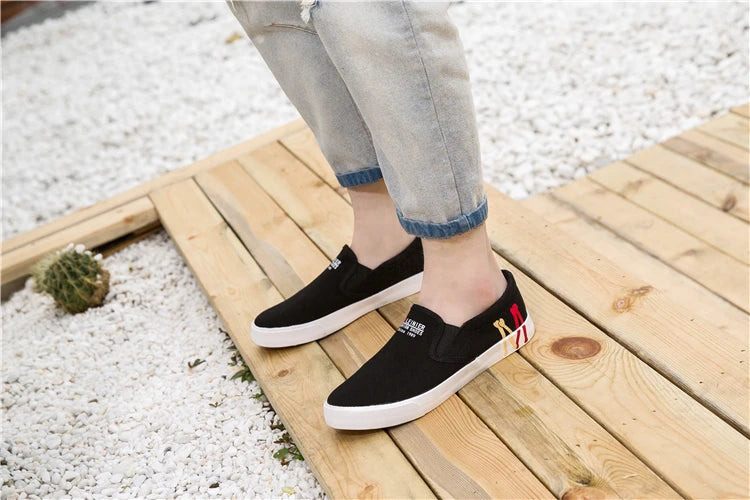 Casual Sneakers White Canvas Shoes