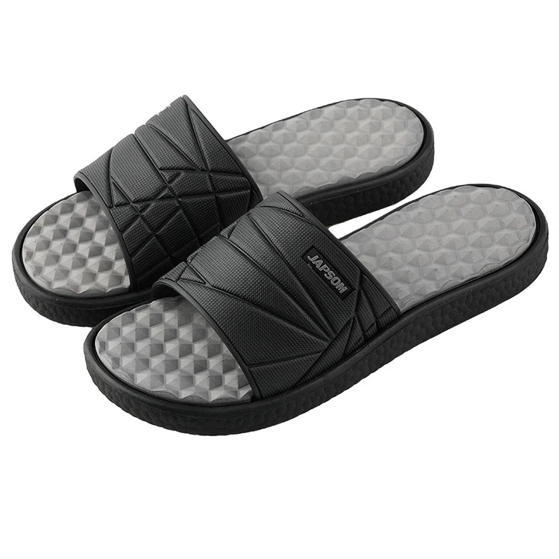 Summer Men Big Size Indoor EVA Massage Slippers Men's Slides House