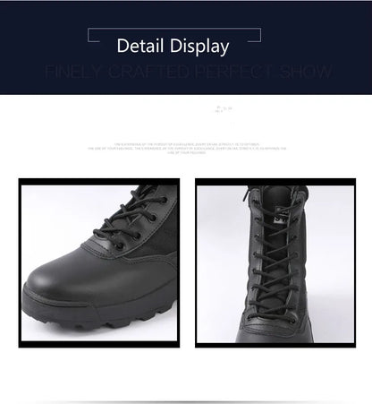 Army Boots Outdoor Hiking Boots Ankle Work Safty Shoes