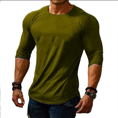 Spring Summer T Shirt Male Long Sleeve Drop