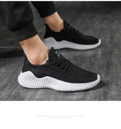 Men High Quality Male Sneakers Breathable White Fashion