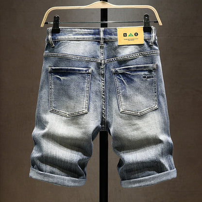 Summer New Men's Stretch Short Jeans