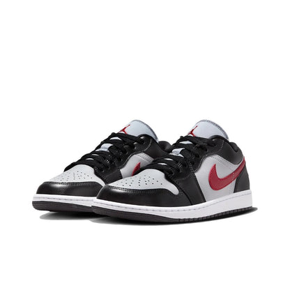 Air Jordan 1 Low "Red Swoosh"Black White