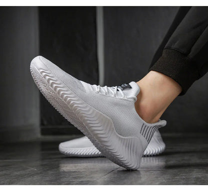 Men High Quality Male Sneakers Breathable White Fashion