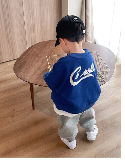 Baby Boy Clothes Children's Top and Button Fashion Suit for Babies Casual Sports Style