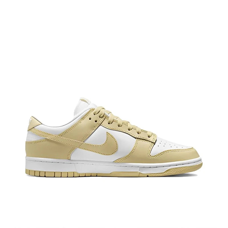 Nike Dunk Low 'Team Gold' Men's Skateboarding Shoes Wear Resistant Fashionable Retro Off White Sneakers