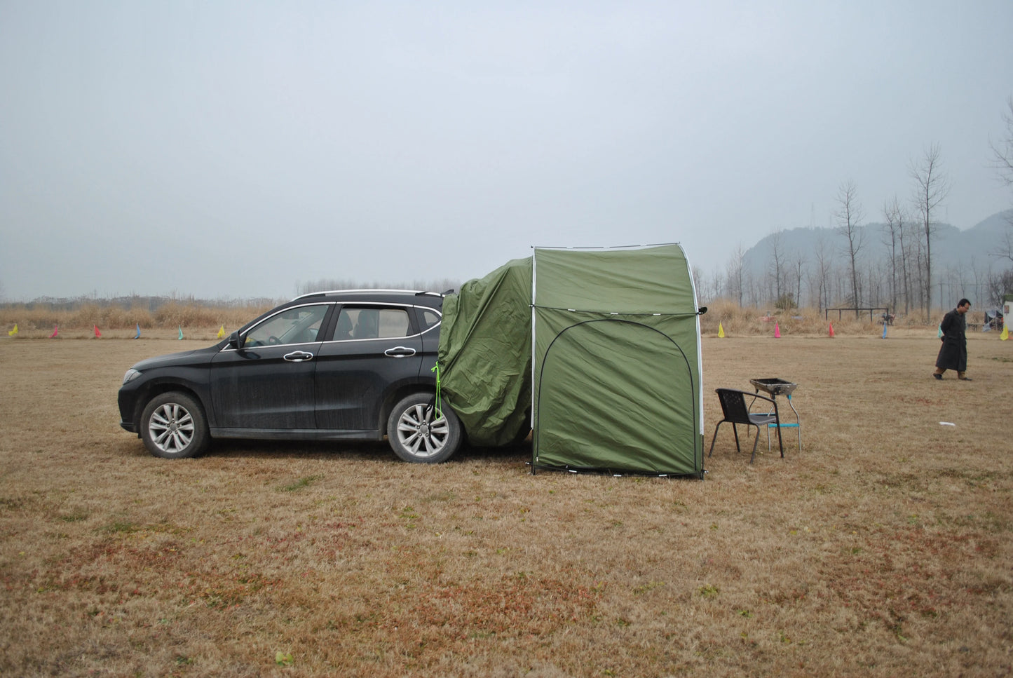 CZX-553 Car Awning Sun Shelter Camping SUV Rear Tent,Portable Waterproof car rear tent can be used alone as bike tent or storage