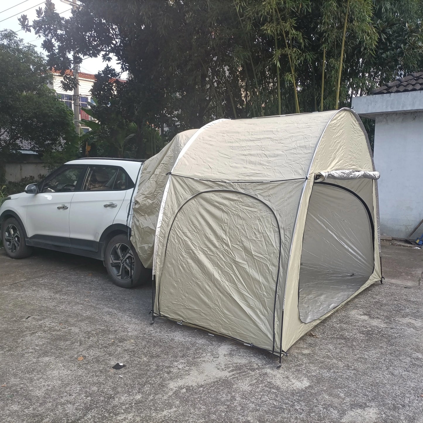 CZX-553 Car Awning Sun Shelter Camping SUV Rear Tent,Portable Waterproof car rear tent can be used alone as bike tent or storage