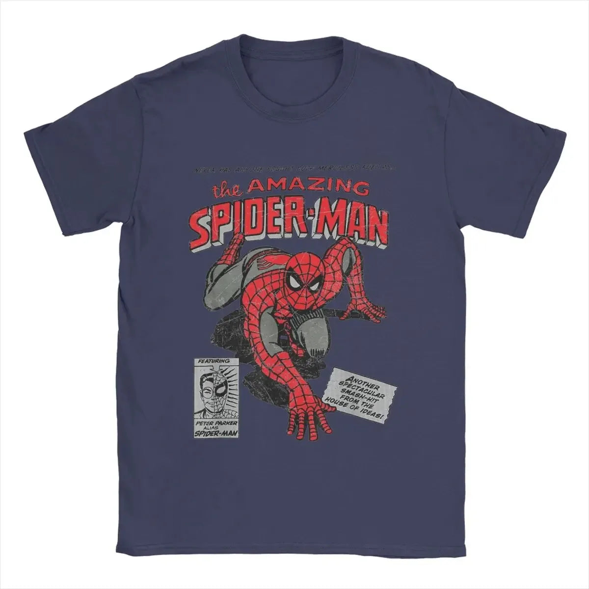 Spiderman Movie Retro Comic Men T Shirts Creative