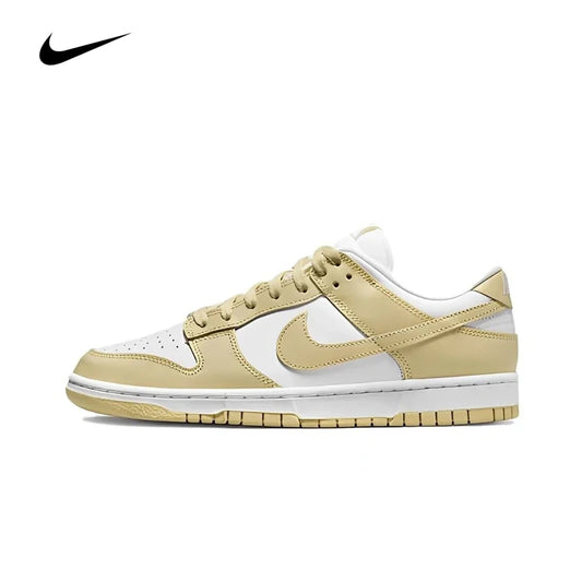 Nike Dunk Low 'Team Gold' Men's Skateboarding Shoes Wear Resistant Fashionable Retro Off White Sneakers