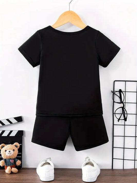 Boys 3-6 Casual BALANCE Letter Set 2pcs Comfy Summer Kids Clothes