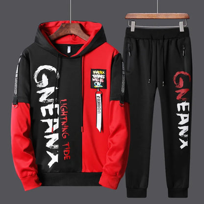 New Men Tracksuits 2 Piece Sweat Suits Mens Zipper