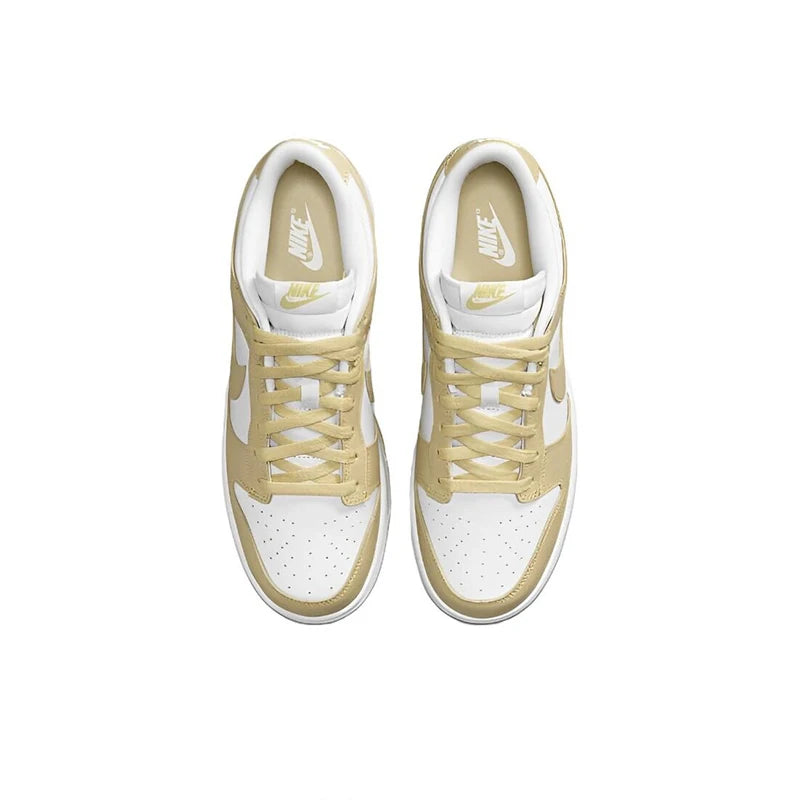 Nike Dunk Low 'Team Gold' Men's Skateboarding Shoes Wear Resistant Fashionable Retro Off White Sneakers