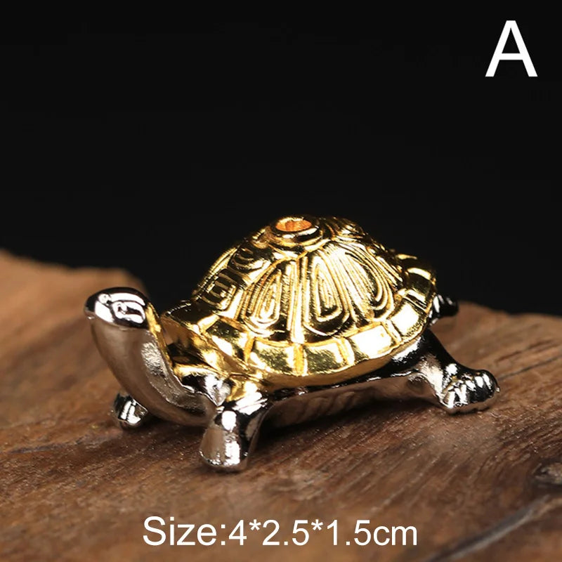 Mini Metal Turtle Shape Incense Stick Meditation Buddha Sandalwood Stick Holder Funny Animal Incense Holders Home Decor