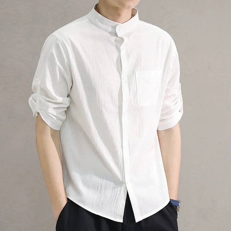 Summer Stand Mid-sleeve Fashionable Men's Short-sleeved