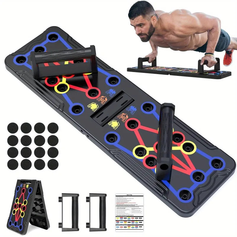 Push Up Board, Foldable Multi-Functional For Men Women Fitness Training