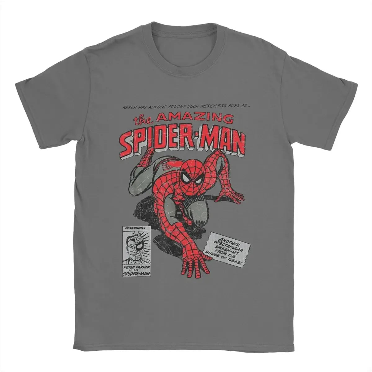 Spiderman Movie Retro Comic Men T Shirts Creative