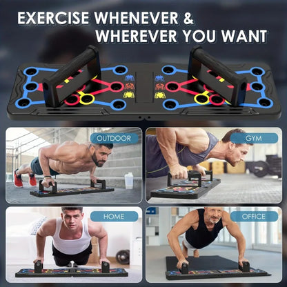 Push Up Board, Foldable Multi-Functional For Men Women Fitness Training