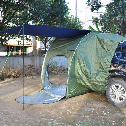 CZX-553 Car Awning Sun Shelter Camping SUV Rear Tent,Portable Waterproof car rear tent can be used alone as bike tent or storage