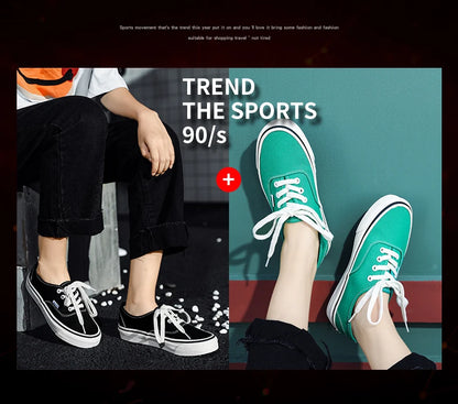 2022 Summer New Womens Canvas Shoes Men Fashion Concise Casual Sneakers Low Top Skateboarding Shoes Wear-Resisting Flat Sneakers