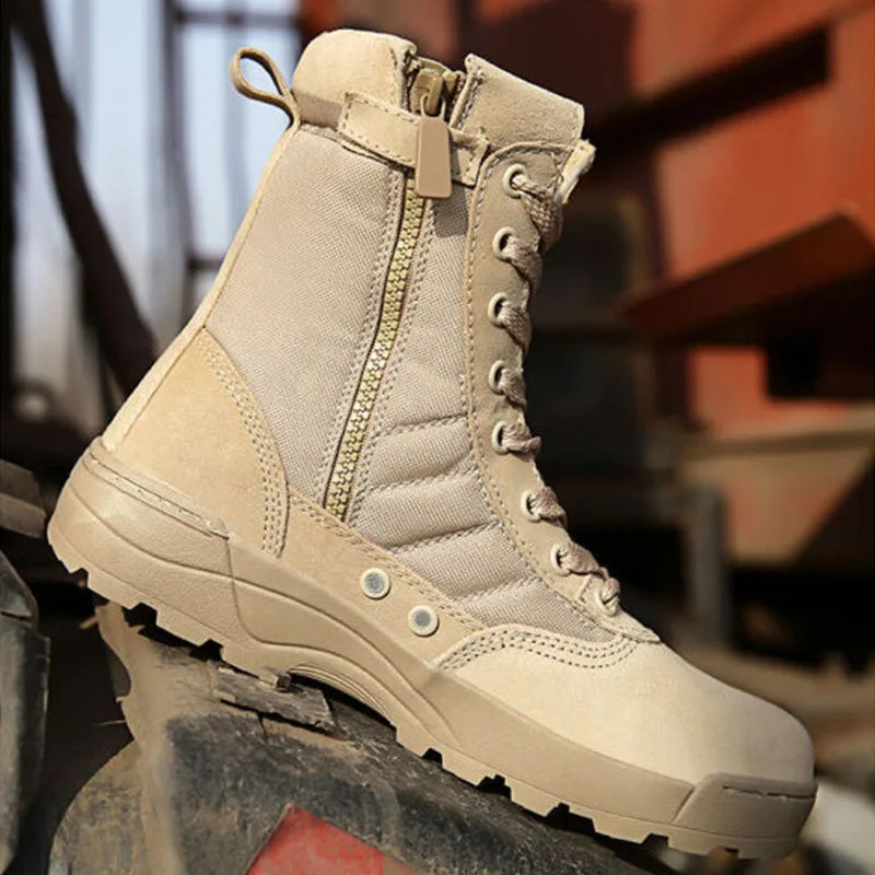 Army Boots Outdoor Hiking Boots Ankle Work Safty Shoes