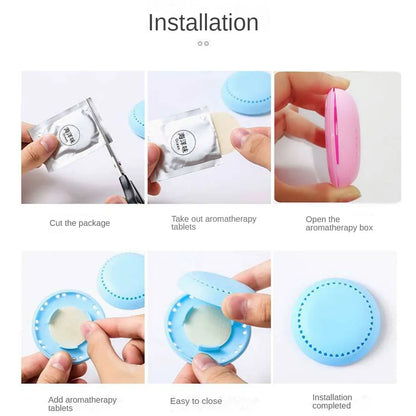 Mini Air Freshener Adhesive Air Freshener For Bathroom Toilet Wardrobe Air Freshener For Home Air Freshener Household Home Decor