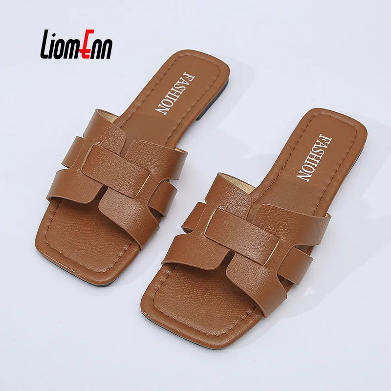 Summer Slippers Women Flat Outdoor Trend Beach Sandals Female Flip Flops Brand Design