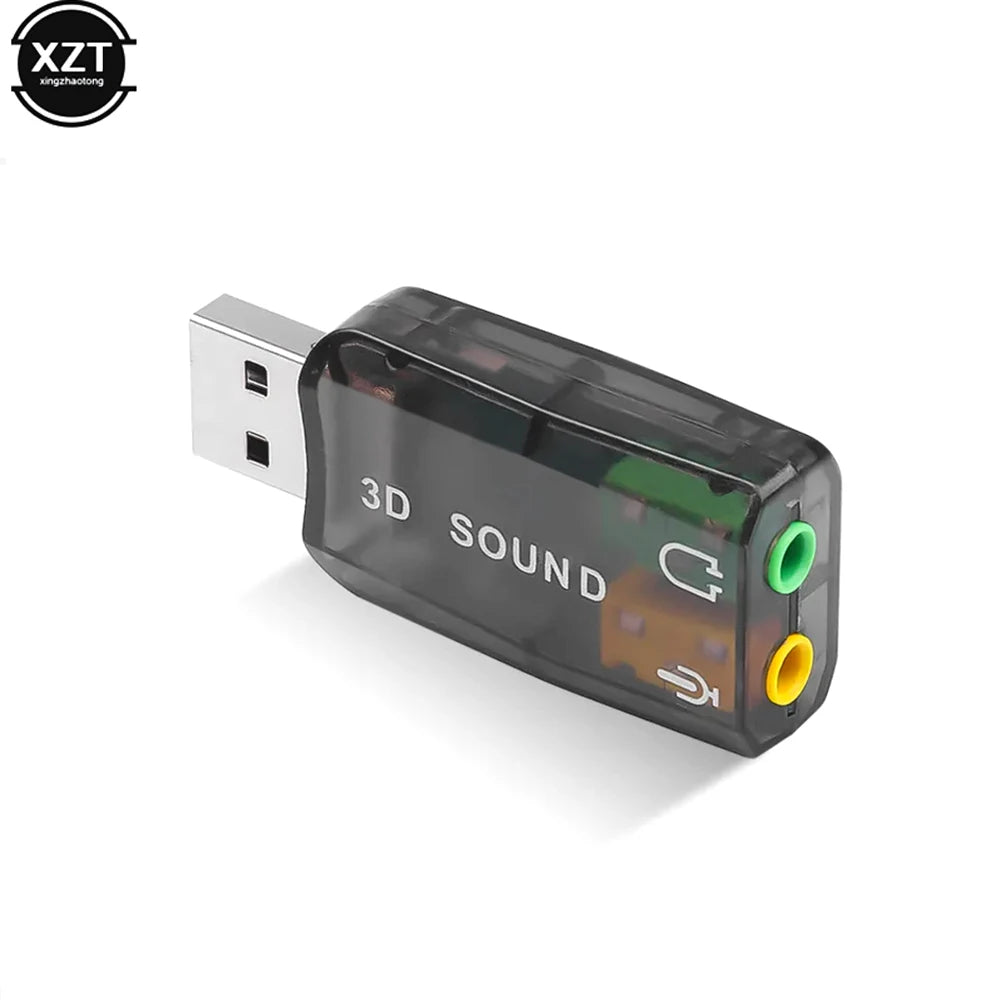 Channel 5.1 External 3D USB Audio adapter