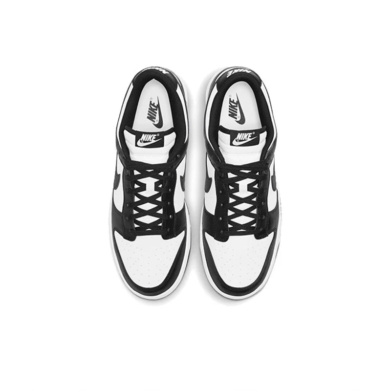 Original Nike Dunk Low Retro 'Black' Men's Skateboarding Shoes Classic Unisex Black and White Panda Sneakers DD1391-100