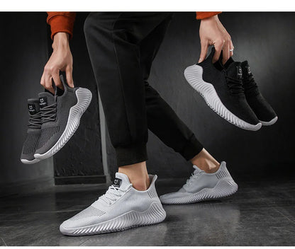 Men High Quality Male Sneakers Breathable White Fashion