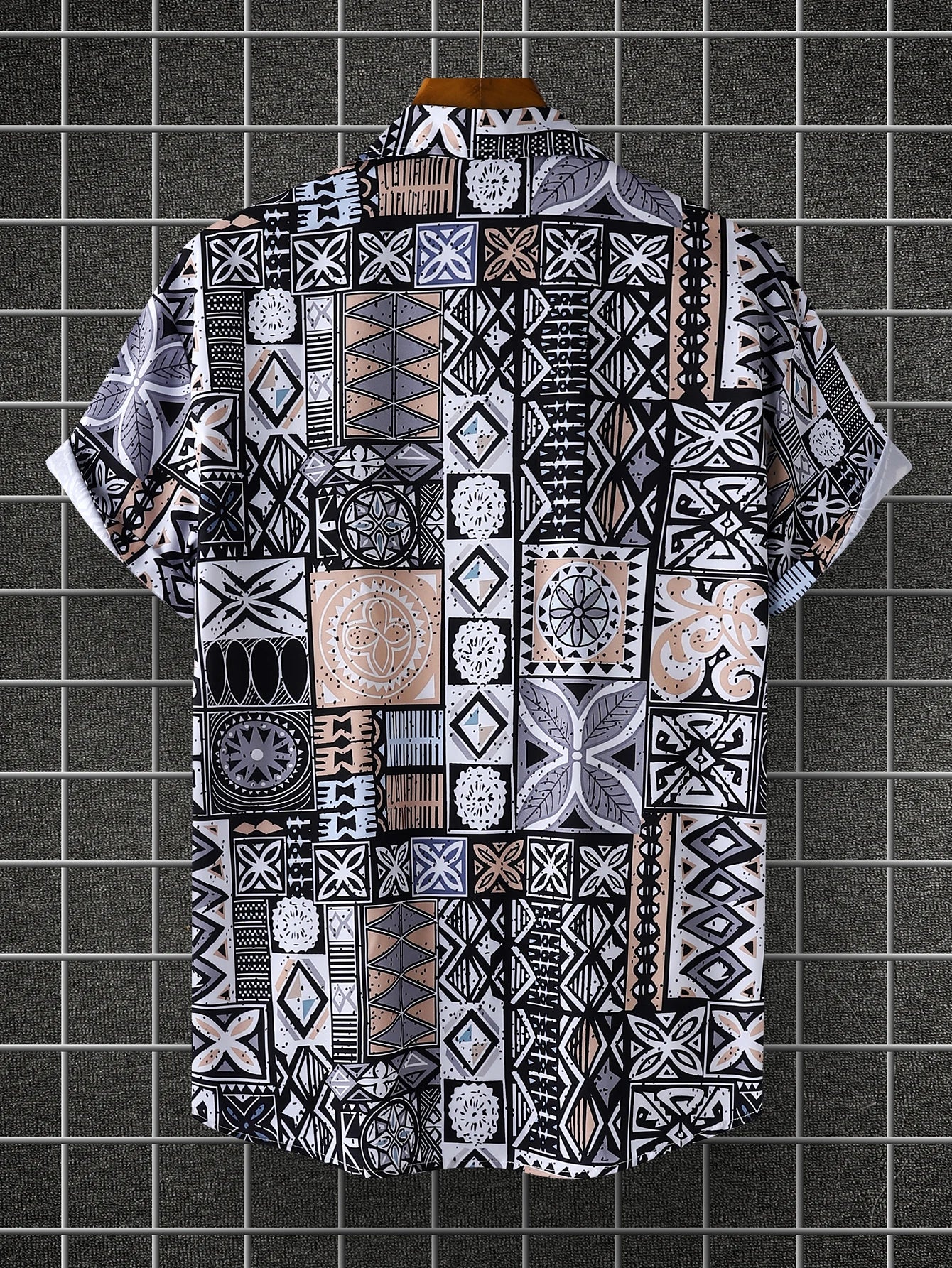 Summer Style with Our Men's Short Sleeve Printed Shirt Thin Beach