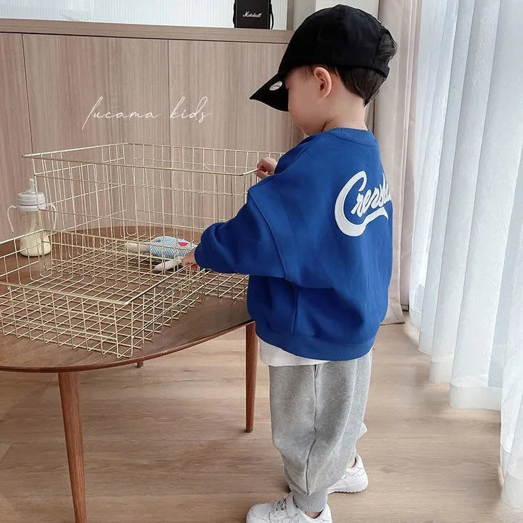 Baby Boy Clothes Children's Top and Button Fashion Suit for Babies Casual Sports Style