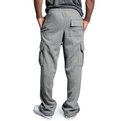 Straight Fit Joggers for Sports and Streetwear Loose Oversized Drawstring Long Pants