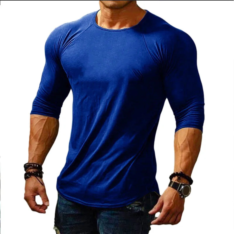 Spring Summer T Shirt Male Long Sleeve Drop