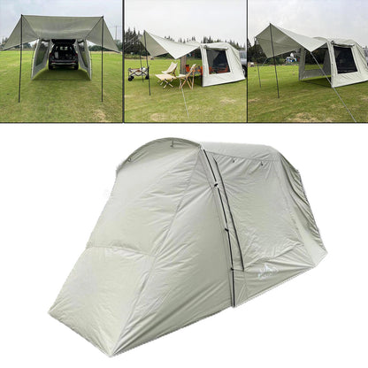 Portable Waterproof Car Rear Tent Outside Camping Shelter Outdoor Car Tent Trailer Tent Roof Top for Beach