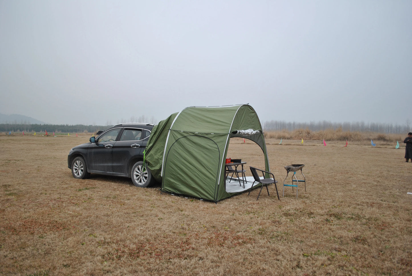 CZX-553 Car Awning Sun Shelter Camping SUV Rear Tent,Portable Waterproof car rear tent can be used alone as bike tent or storage