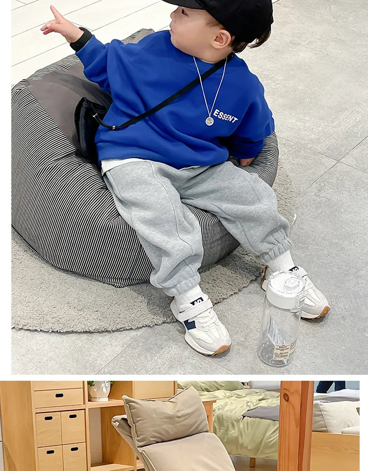 Baby Boy Clothes Children's Top and Button Fashion Suit for Babies Casual Sports Style