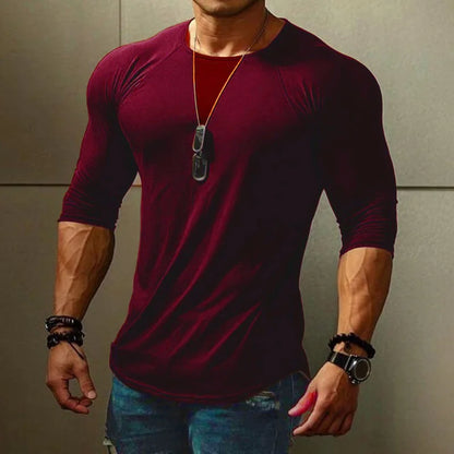 Spring Summer T Shirt Male Long Sleeve Drop